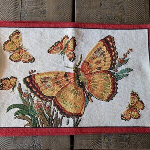 Vintage Y2K Butterfly Table Placemats Set of 4